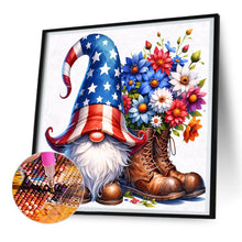 Load image into Gallery viewer, Diamond Painting - Full Round - american flag gnome (30*30CM)
