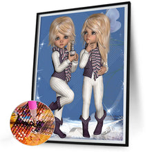 Load image into Gallery viewer, Diamond Painting - Full Round - 3D twin types boy and girl (30*40CM)
