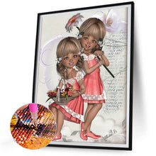 Load image into Gallery viewer, Diamond Painting - Full Round - 3D twin types boy and girl (30*40CM)
