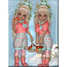 Load image into Gallery viewer, Diamond Painting - Full Round - 3D twin types boy and girl (30*40CM)
