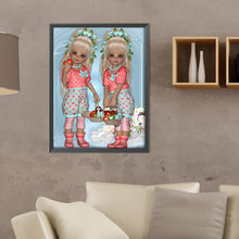 Load image into Gallery viewer, Diamond Painting - Full Round - 3D twin types boy and girl (30*40CM)
