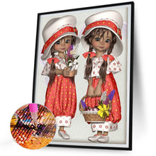 Load image into Gallery viewer, Diamond Painting - Full Round - 3D twin types boy and girl (30*40CM)
