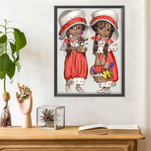 Load image into Gallery viewer, Diamond Painting - Full Round - 3D twin types boy and girl (30*40CM)
