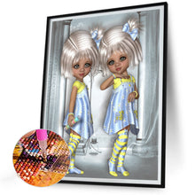 Load image into Gallery viewer, Diamond Painting - Full Round - 3D twin types boy and girl (30*40CM)
