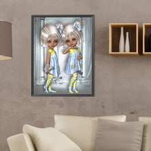 Load image into Gallery viewer, Diamond Painting - Full Round - 3D twin types boy and girl (30*40CM)
