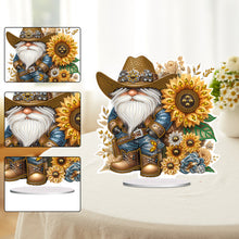 Load image into Gallery viewer, Special Shape Single-Side Gnome Cowboy Kid Diamond Art Tabletop Decor Home Decor
