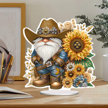 Load image into Gallery viewer, Special Shape Single-Side Gnome Cowboy Kid Diamond Art Tabletop Decor Home Decor
