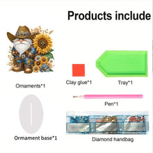 Load image into Gallery viewer, Special Shape Single-Side Gnome Cowboy Kid Diamond Art Tabletop Decor Home Decor
