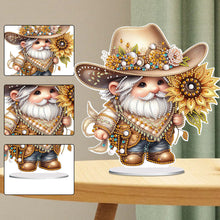 Load image into Gallery viewer, Special Shape Single-Side Gnome Cowboy Kid Diamond Art Tabletop Decor Home Decor
