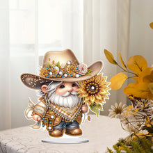 Load image into Gallery viewer, Special Shape Single-Side Gnome Cowboy Kid Diamond Art Tabletop Decor Home Decor
