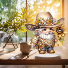 Load image into Gallery viewer, Special Shape Single-Side Gnome Cowboy Kid Diamond Art Tabletop Decor Home Decor
