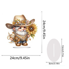 Load image into Gallery viewer, Special Shape Single-Side Gnome Cowboy Kid Diamond Art Tabletop Decor Home Decor
