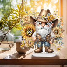 Load image into Gallery viewer, Special Shape Single-Side Gnome Cowboy Kid Diamond Art Tabletop Decor Home Decor
