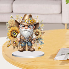 Load image into Gallery viewer, Special Shape Single-Side Gnome Cowboy Kid Diamond Art Tabletop Decor Home Decor
