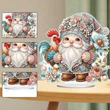Load image into Gallery viewer, Rooster Gnome Special Shape Diamond Painting Desktop Decorations for Home Decor

