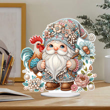 Load image into Gallery viewer, Rooster Gnome Special Shape Diamond Painting Desktop Decorations for Home Decor
