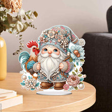 Load image into Gallery viewer, Rooster Gnome Special Shape Diamond Painting Desktop Decorations for Home Decor
