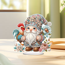 Load image into Gallery viewer, Rooster Gnome Special Shape Diamond Painting Desktop Decorations for Home Decor
