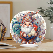 Load image into Gallery viewer, Rooster Gnome Special Shape Diamond Painting Desktop Decorations for Home Decor
