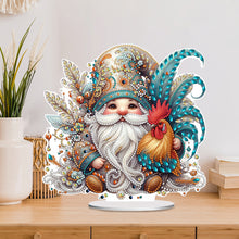 Load image into Gallery viewer, Rooster Gnome Special Shape Diamond Painting Desktop Decorations for Home Decor
