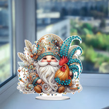 Load image into Gallery viewer, Rooster Gnome Special Shape Diamond Painting Desktop Decorations for Home Decor
