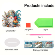 Load image into Gallery viewer, Rooster Gnome Special Shape Diamond Painting Desktop Decorations for Home Decor
