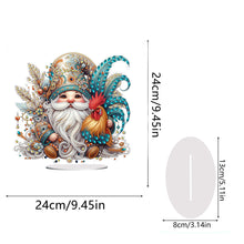 Load image into Gallery viewer, Rooster Gnome Special Shape Diamond Painting Desktop Decorations for Home Decor
