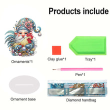 Load image into Gallery viewer, Rooster Gnome Special Shape Diamond Painting Desktop Decorations for Home Decor
