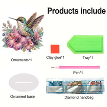 Load image into Gallery viewer, Special Shape Hummingbird Desktop Diamond Art Kit Craft for Home Office Decor
