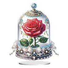 Load image into Gallery viewer, Special Shape Eternal Rose Desktop Diamond Art Kit for Home Office Desktop Decor
