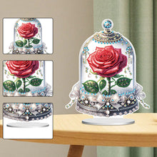 Load image into Gallery viewer, Special Shape Eternal Rose Desktop Diamond Art Kit for Home Office Desktop Decor
