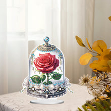 Load image into Gallery viewer, Special Shape Eternal Rose Desktop Diamond Art Kit for Home Office Desktop Decor
