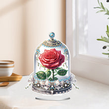 Load image into Gallery viewer, Special Shape Eternal Rose Desktop Diamond Art Kit for Home Office Desktop Decor
