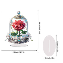 Load image into Gallery viewer, Special Shape Eternal Rose Desktop Diamond Art Kit for Home Office Desktop Decor
