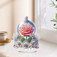 Load image into Gallery viewer, Special Shape Eternal Rose Desktop Diamond Art Kit for Home Office Desktop Decor
