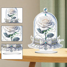 Load image into Gallery viewer, Special Shape Eternal Rose Desktop Diamond Art Kit for Home Office Desktop Decor
