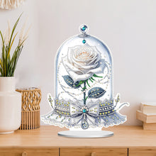 Load image into Gallery viewer, Special Shape Eternal Rose Desktop Diamond Art Kit for Home Office Desktop Decor
