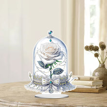 Load image into Gallery viewer, Special Shape Eternal Rose Desktop Diamond Art Kit for Home Office Desktop Decor
