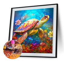 Load image into Gallery viewer, Diamond Painting - Full Round - swimming turtle (30*30CM)
