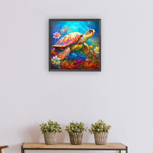 Load image into Gallery viewer, Diamond Painting - Full Round - swimming turtle (30*30CM)
