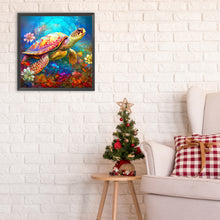 Load image into Gallery viewer, Diamond Painting - Full Round - swimming turtle (30*30CM)
