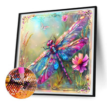 Load image into Gallery viewer, Diamond Painting - Full Round - garden dragonfly (30*30CM)
