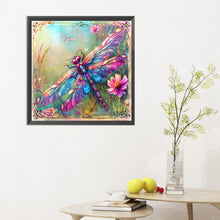 Load image into Gallery viewer, Diamond Painting - Full Round - garden dragonfly (30*30CM)

