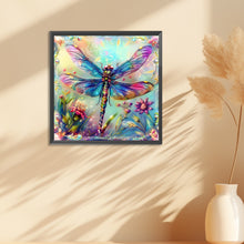 Load image into Gallery viewer, Diamond Painting - Full Round - garden dragonfly (30*30CM)

