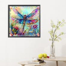 Load image into Gallery viewer, Diamond Painting - Full Round - garden dragonfly (30*30CM)
