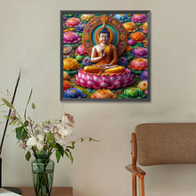 Load image into Gallery viewer, Diamond Painting - Full Round - rosette buddha (30*30CM)

