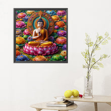 Load image into Gallery viewer, Diamond Painting - Full Round - rosette buddha (30*30CM)

