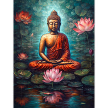 Load image into Gallery viewer, Diamond Painting - Full Round - watercolor buddha statue (30*40CM)

