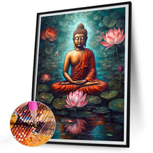 Load image into Gallery viewer, Diamond Painting - Full Round - watercolor buddha statue (30*40CM)
