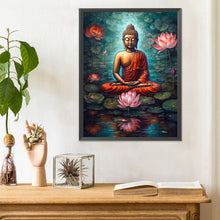 Load image into Gallery viewer, Diamond Painting - Full Round - watercolor buddha statue (30*40CM)
